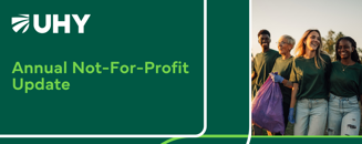 Annual Not-For-Profit Update 