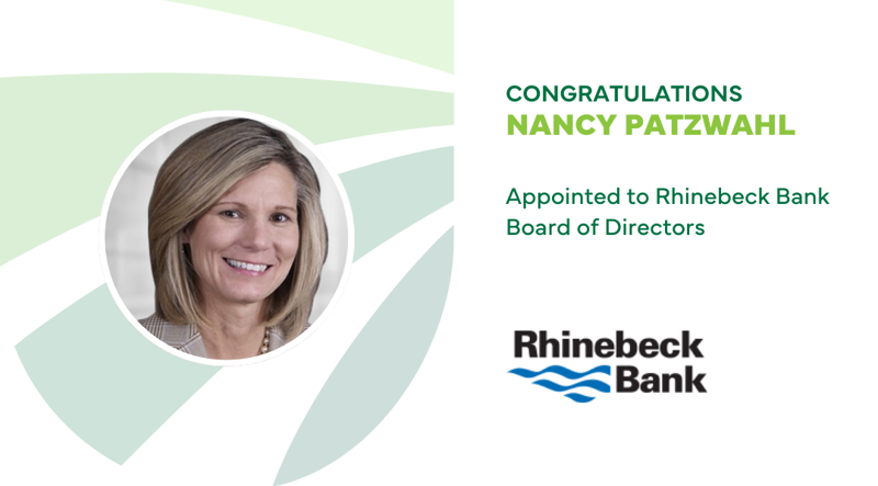 Rhinebeck Bank Appoints Nancy K. Patzwahl to Board of Directors