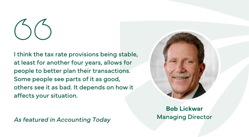 Trump's Tax Bill Offers Planning Opportunities