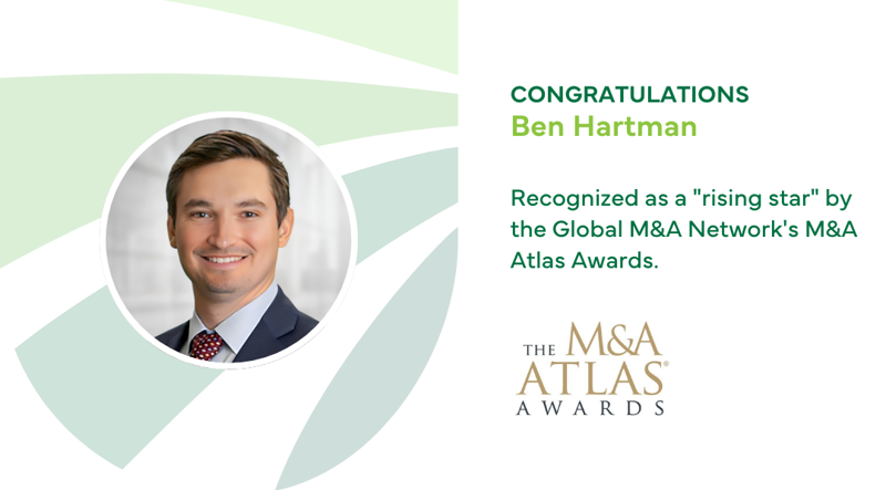 Ben Hartman Recognized as Rising Star by Global M&A Network