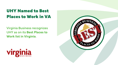 UHY Recognized As BPTW VA