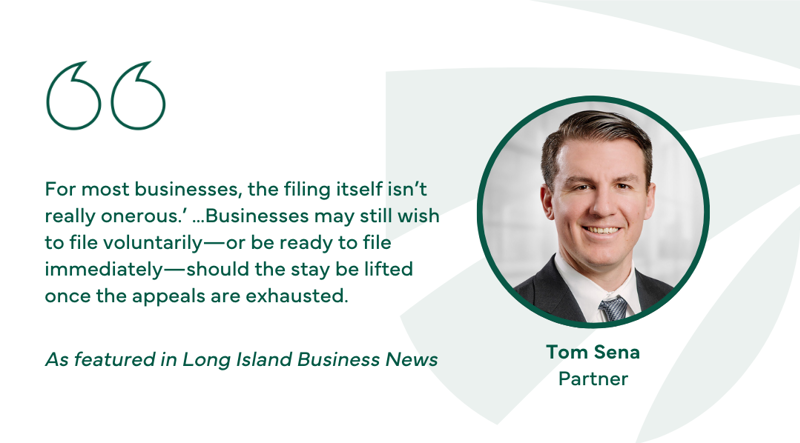 Business Filing Rules On Hold As Courts Weigh Corporate Transparency Act